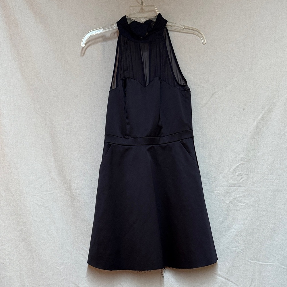 The Limited Chic Black Sheer Mini Dress